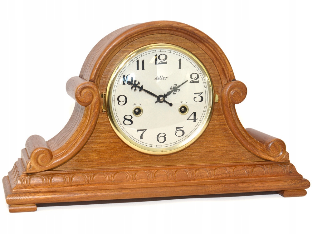 Zegar mechaniczny 31-dniowy Adler 12004-CD2 kolor dąb 47x28 cm