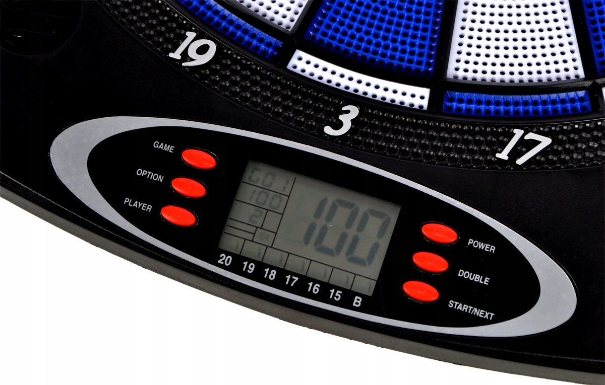 ELEKTRONICZNA TARCZA DO 6SZT RZUTEK DART NIEBIESKI Rodzaj elektroniczna