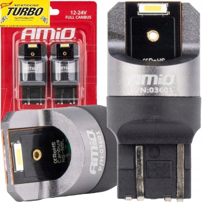 *2 Sztuki* Żarówka Led W21/5W Full Canbus Pro Mocne Białe Na 12V 24V