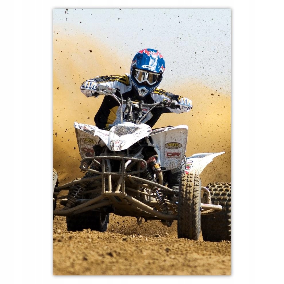 

Plakat Naklejka 40x60 Quad Pustynia Rajd Wyścig