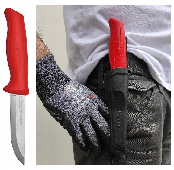 

Nóż dla mechanika z kaburą do spodni Wurth