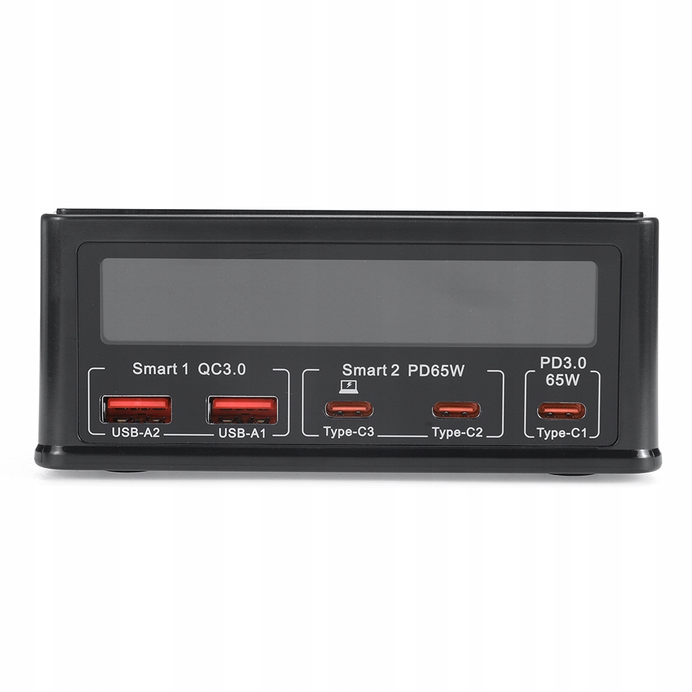 ŁADOWARKA SIECIOWA BLITZWOLF 868H, 2XUSB-A, 3XUSB TYPU C, 160W Kolor czarny