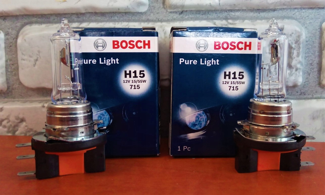 

Żarówki Bosch H15 12V 55/15W PGJ23T-1 Pure Light 1