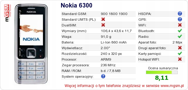 Новый NOKIA 6300 доставка из польский 24H GW продвижение операционная система другие