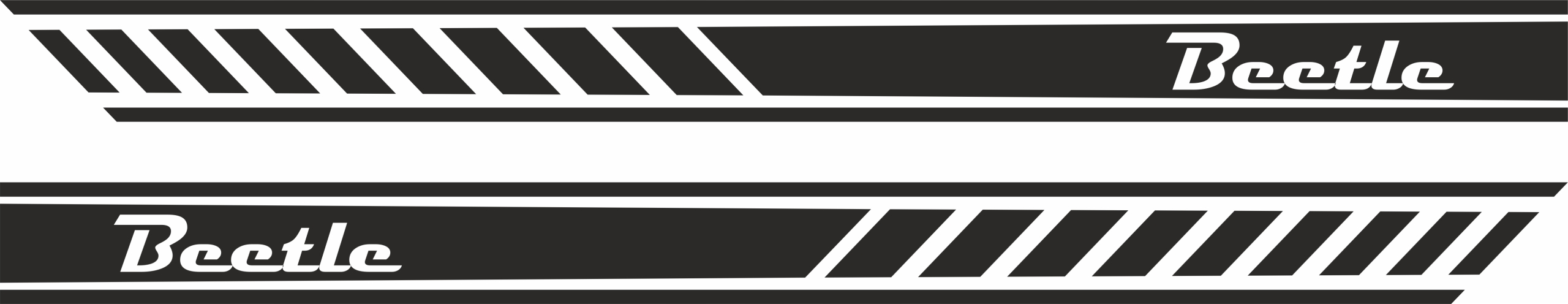Naklejki na bok samochodu, Vw New Beetle