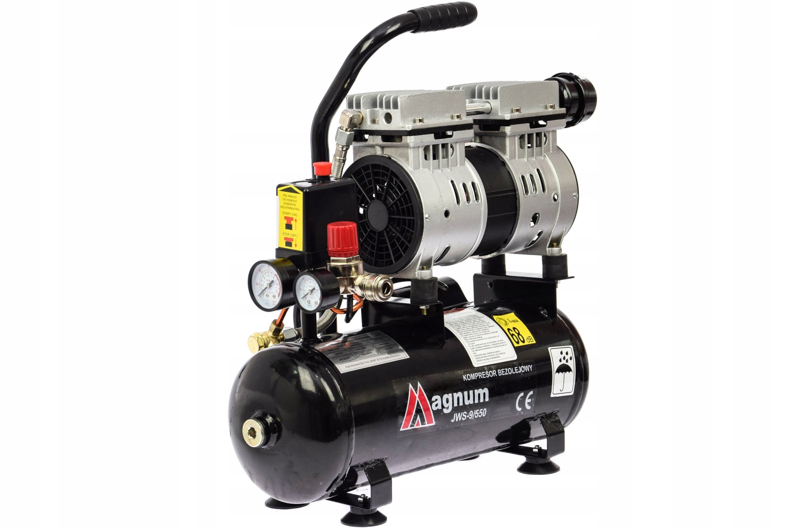 Bezolejový Kompresor S Tlmeným Magnum Jws 550/9 230V 110 L/min