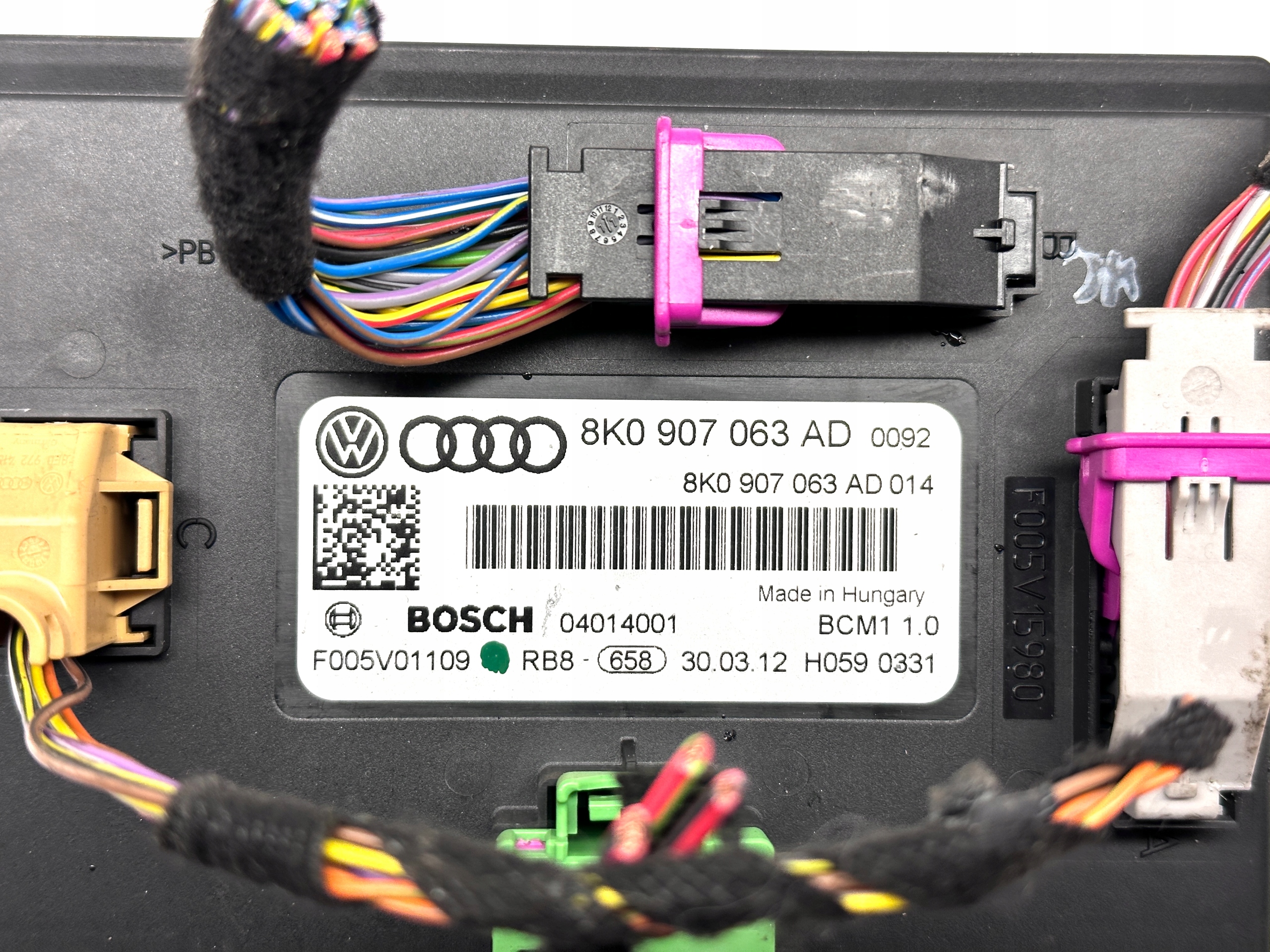 AUDI A4 S4 B8 A5 8T Q5 Unité commande confort Interne BCM1 Unité de contrôle 8K0907063AD