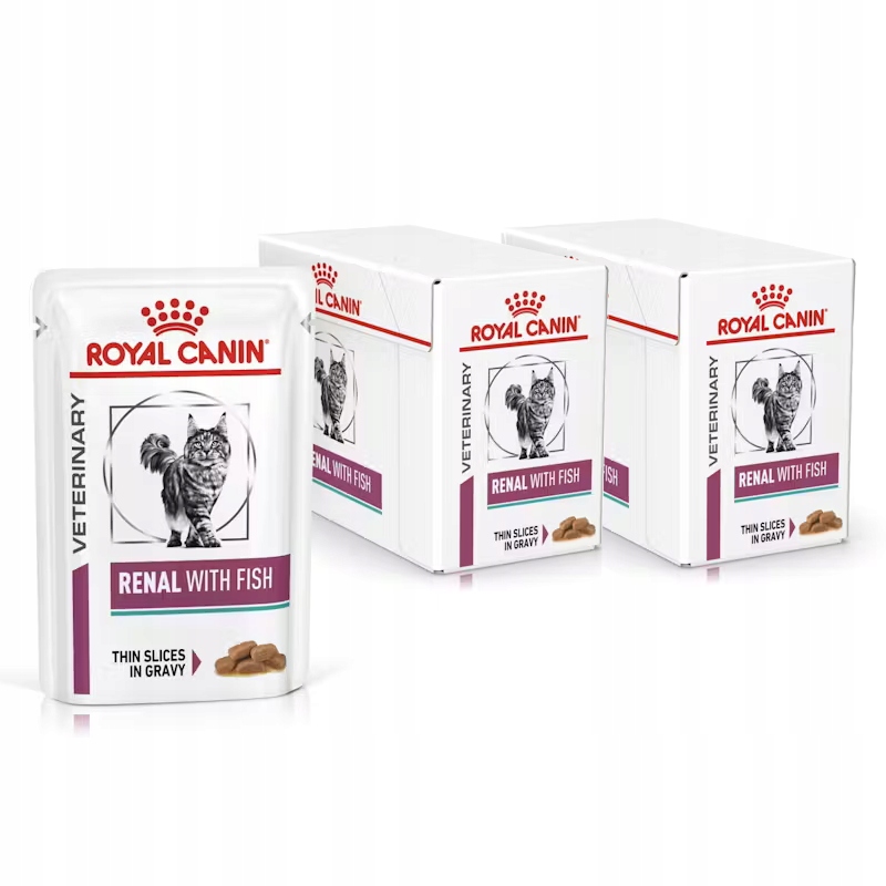 Levně Royal Canin Vet Renal 24x85 g Krmivo Pro Kočky Podpora ledvin Ryba v omáčce
