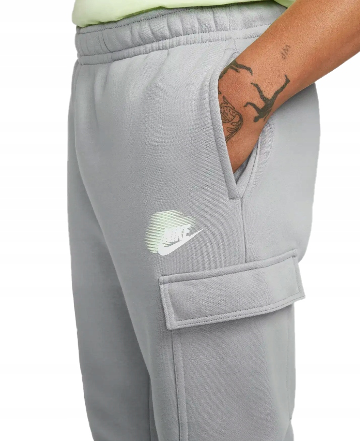 Pánské sportovní kalhoty Nike Sportswear Cargo Fleece FD0417-073 vel. XL šedé