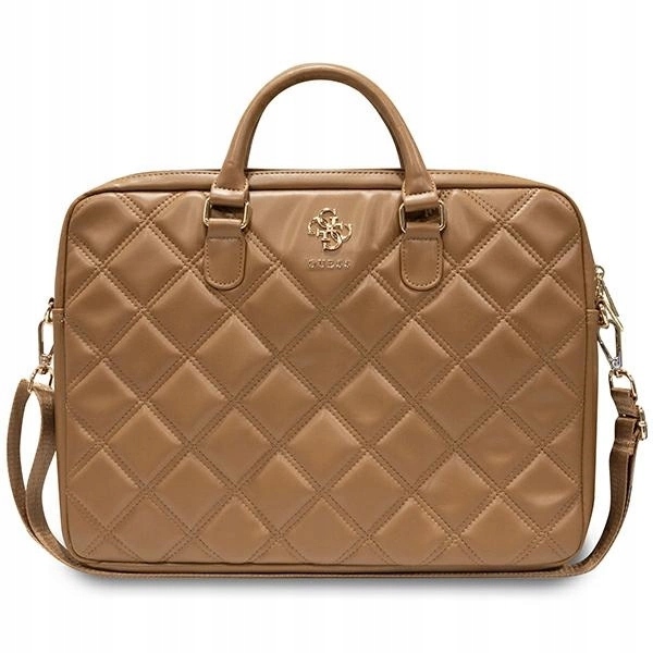 Guess Taška Na Notebook Do 16 Palcov Quilted 4G Pre Macbook Pro Air Hnedá