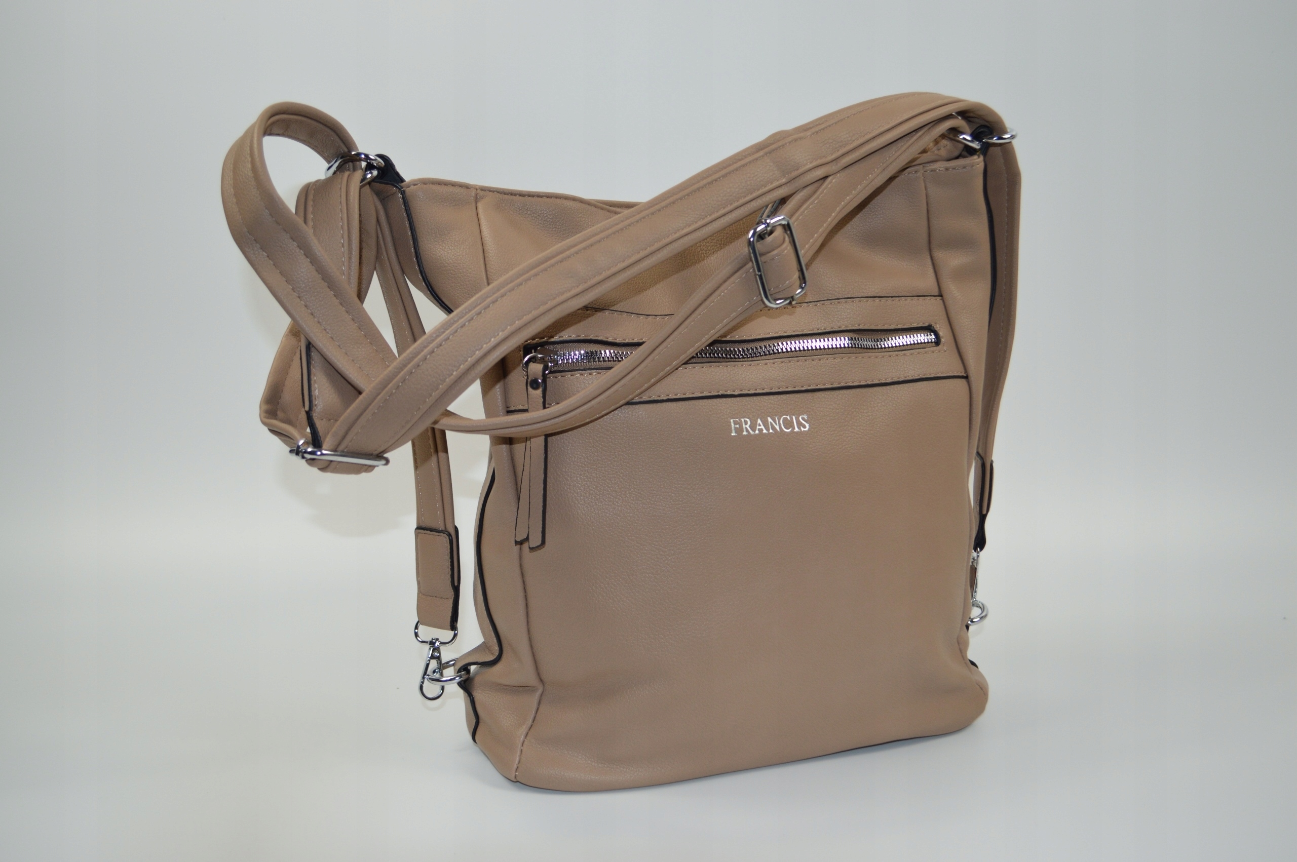 DUŻA POJEMNA TOREBKA DAMSKA LISTONOSZKA WOREK TORBO-PLECAK Marka inna