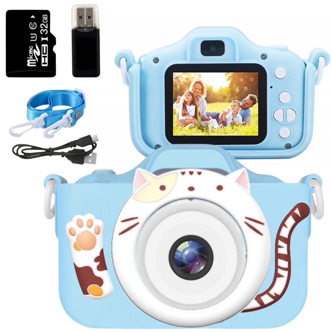 

Aparat Cyfrowy Dla Dzieci Kamera Gry Karta 32GB