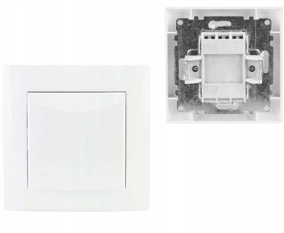 WESA Łącznik Włącznik Światła Pojedynczy Podtynk