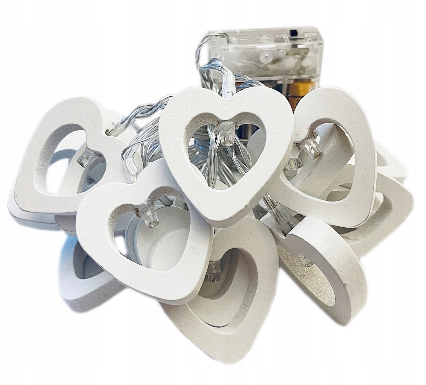 LAMPKI CHOINOWE SERCA 20 LED SERCE BATERIE BC