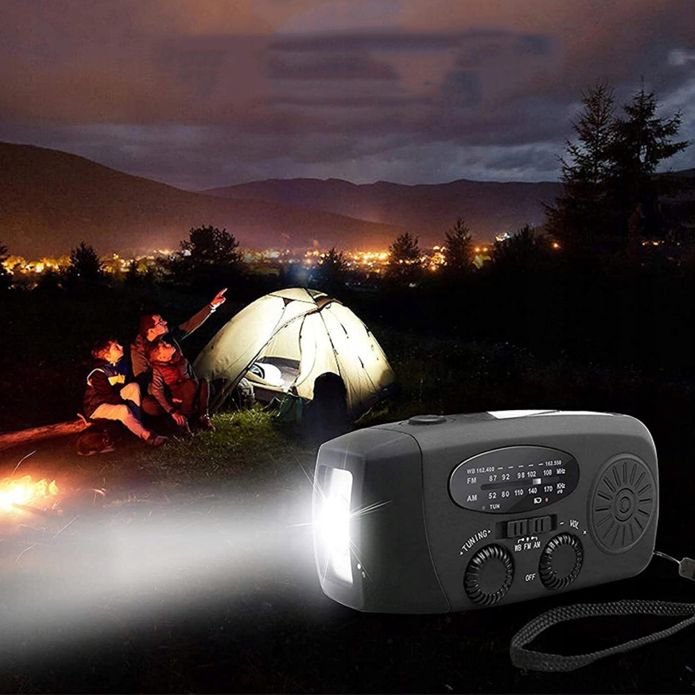 RADIO AWARYJNE SOLARNE AM FM SOS 2000MAH KORBA RĘCZNA Z LATARKĄ LED Kod producenta Radio alarmowe