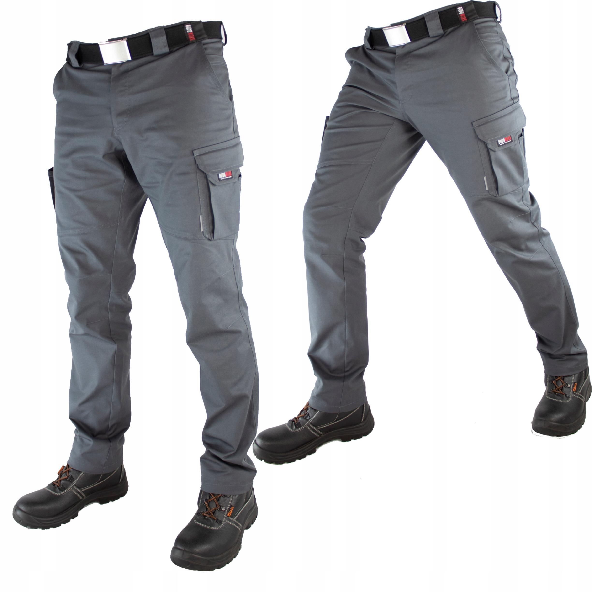 Pracovní Kalhoty Bozp DuduWork Šedé Elastické 54