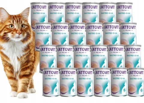 Pakiet Kattovit Gastro-Drink kurczak 24X135ml na zaburzenia żołądkowo-jelit