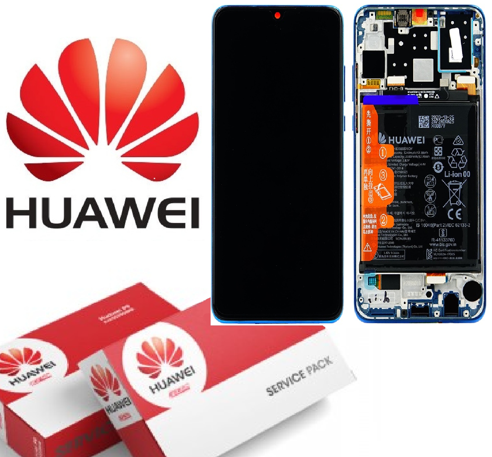 Huawei P30 Lite MAR-L21BX N.e Oryg LCD Breathing