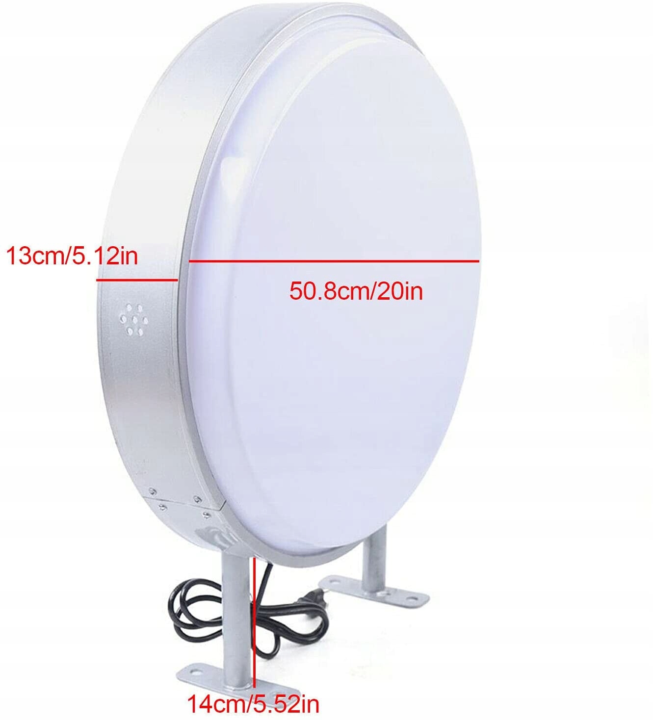 KASETON REKLAMOWY LED OKRĄGŁY KSZTAŁT 50CM Marka inny