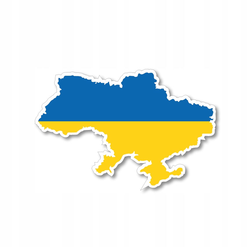 

Naklejka Ukraina mapa Solidarni z Ukrainą 18x12 cm