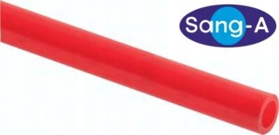 Pneumatická polyuretanová hadice Pu 4x2,5 mm červená rolka 50 m