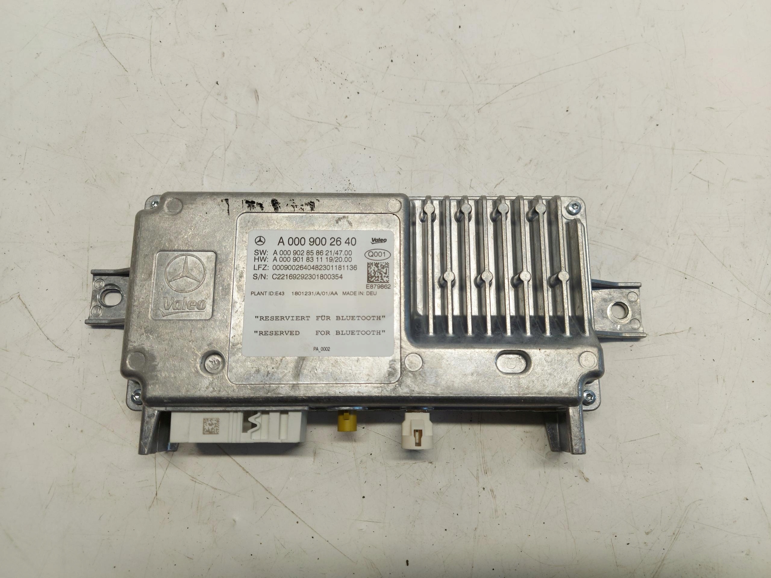 MERCEDES GLA 200 II H247 module control unit Bluetooth A0009002640