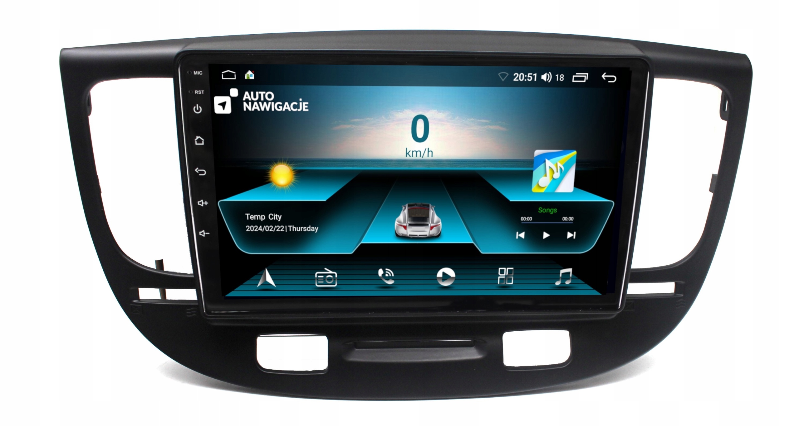 Radio Nawigacja Gps Kia Rio II 2005-2011 Android