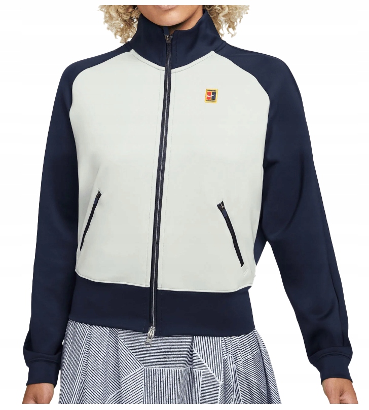 Dámská tenisová bunda Court Nike Dri-FIT Heritage se zapínáním CV4701-452 L