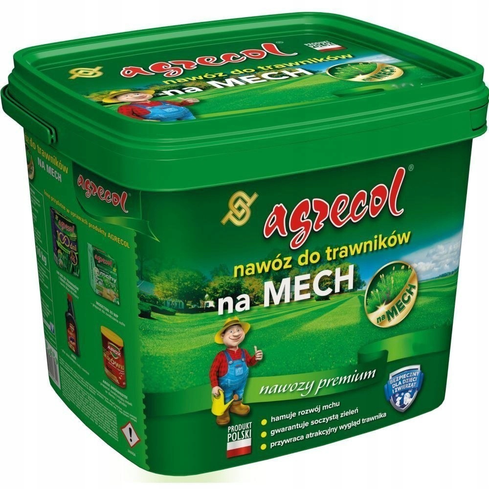 Hnojivo pro trávníky s mechem 10 kg Agrecol