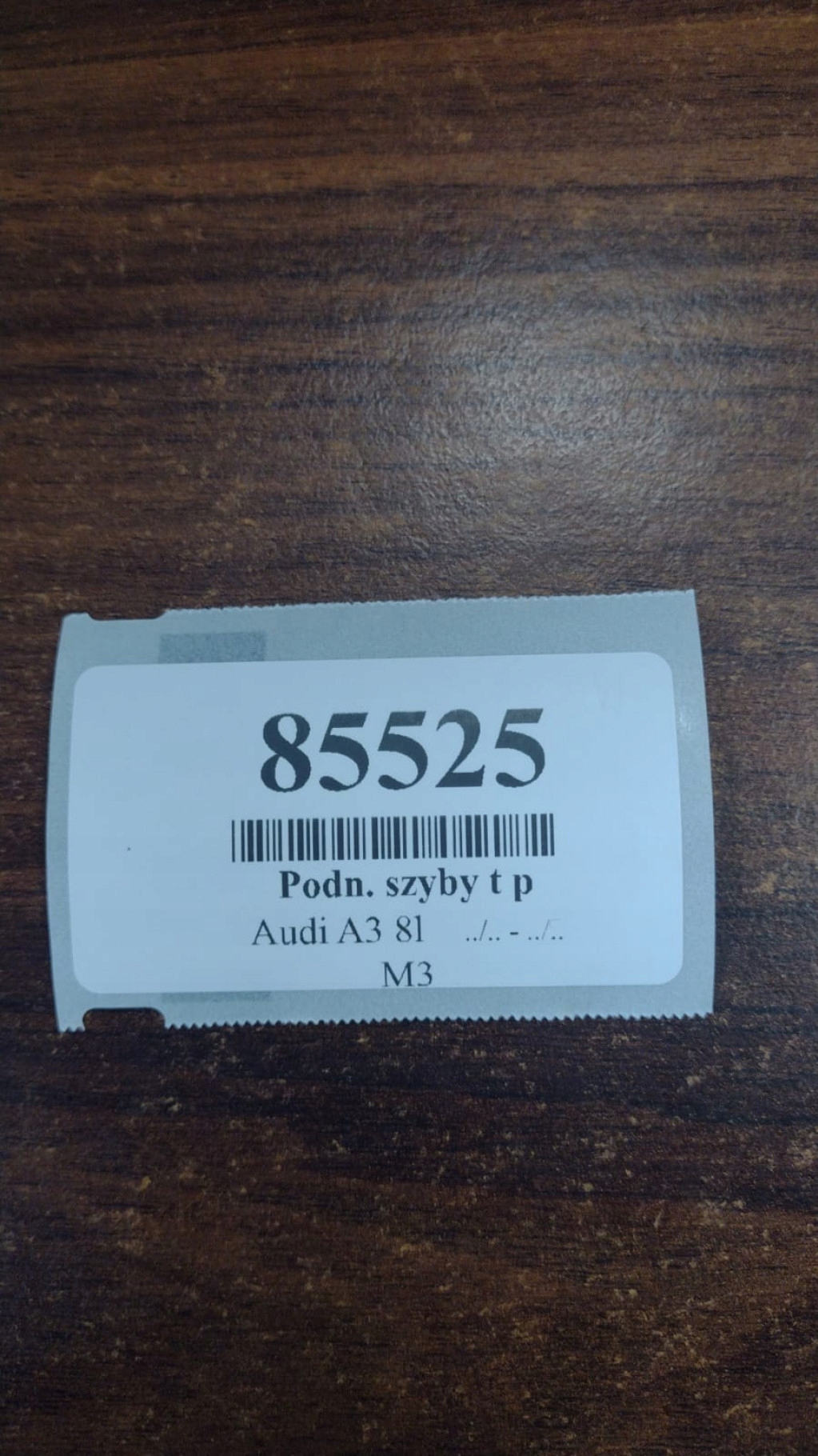 AUDI A3 8L window regulator right rear part
