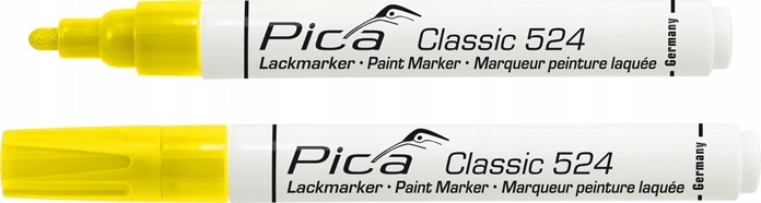 

Solidny Marker Olejowy Żółty Znacznik 524/44 Pica