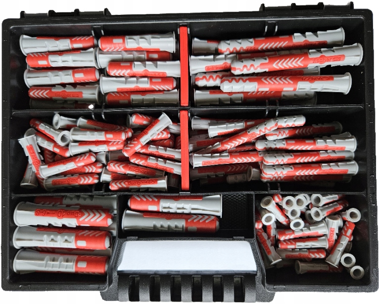 Kołki Fischer Duopower Zestaw 176 Elementów Kołek Tulejka Do Betonu