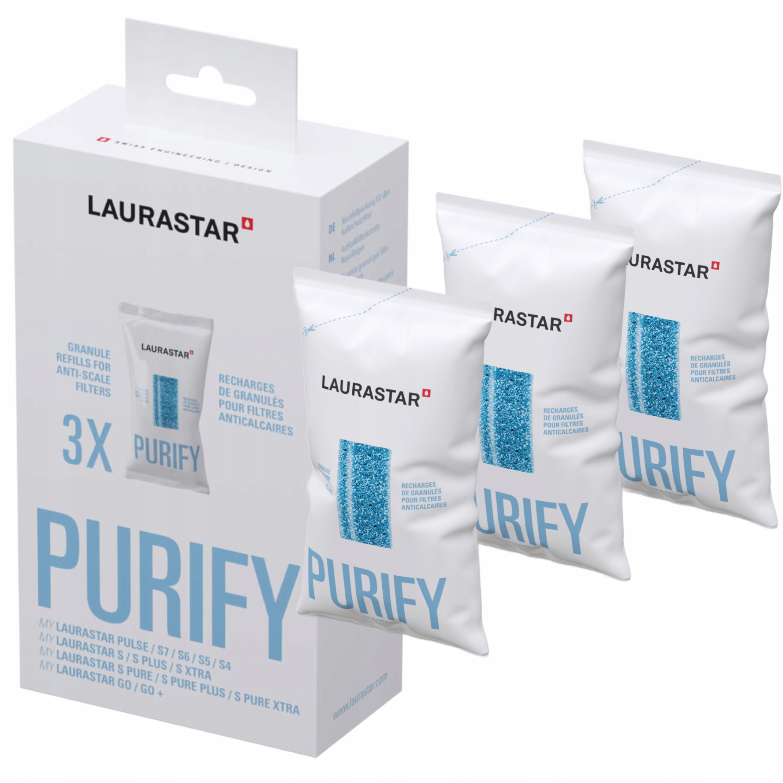 Granulat Filtrujący Filtr do systemów Laurastar S Zestaw 3 szt