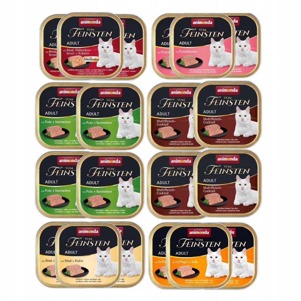 Levně Mokré krmivo pro kočky Animonda Vom Feinsten Classic MIX Chutí 20x100 g