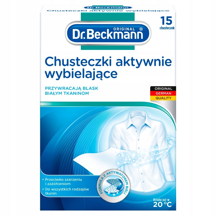 

Dr.beckmann 15SZT Chusteczki Aktywnie Wybielające