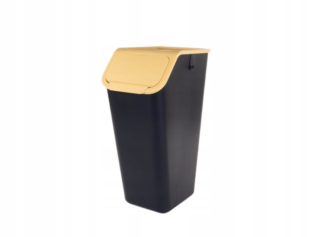 Levně Odpadkový koš na tříděný odpad, 35 l, žluté víko