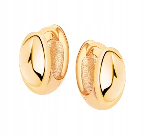 Złote Kolczyki Owalne JX21229 Verona Jewellery