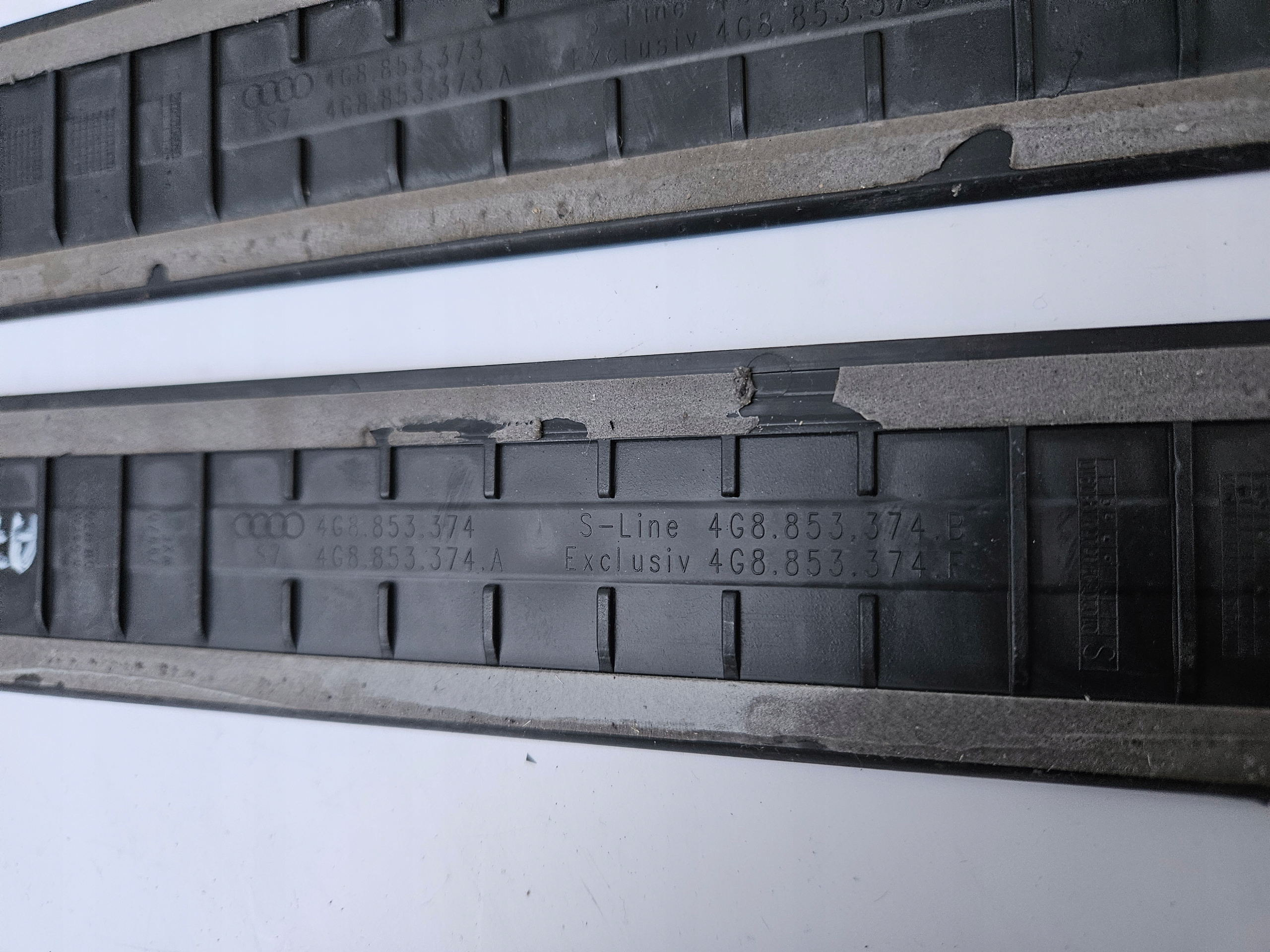 mouldings caps for thresholds threshold CHROM AUDI A7 C7 4G