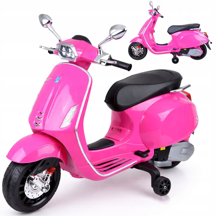 Motor skuter elektryczny Vespa na akumulator dla dziecka melodie PA0344