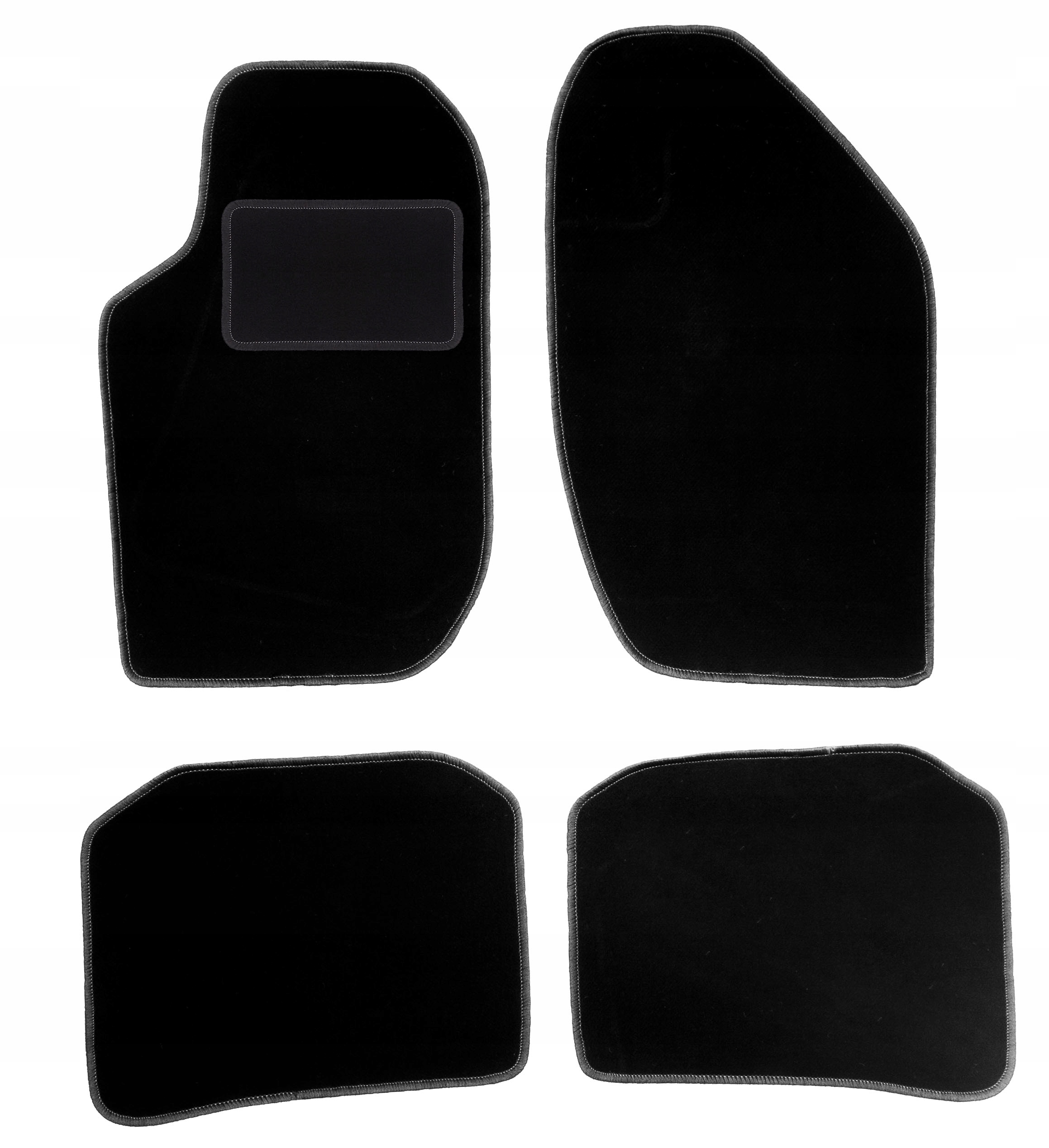 

Czarne dywaniki welurowe Lux do Alfa 164 88-98