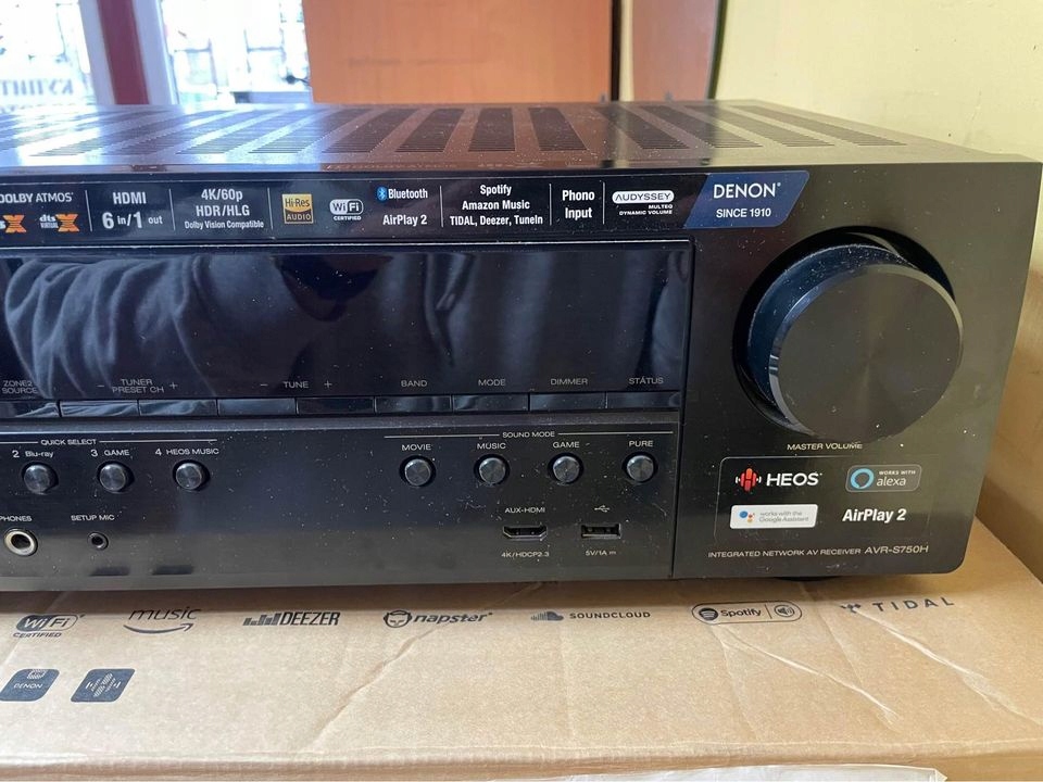 Amplituner DENON AVR-S750H 140W Wi-Fi Bluetooth komplet Model AVR-S750H