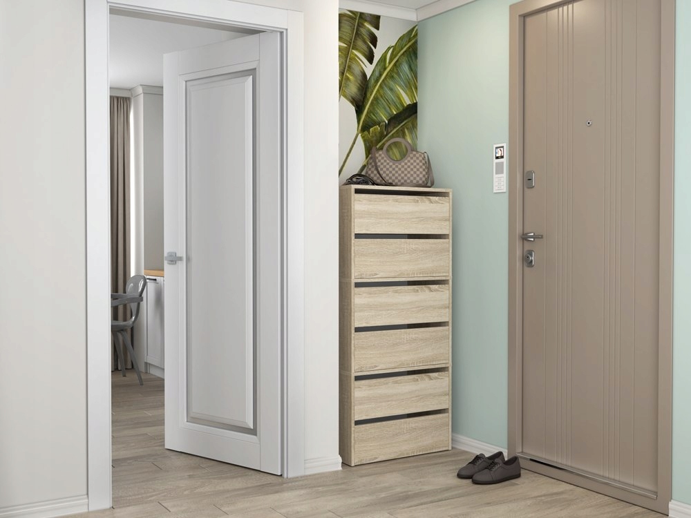 SZAFKA NA BUTY ZAMYKANA KOMODA NA OBUWIE NOWOCZESNA Liczba drzwi 2