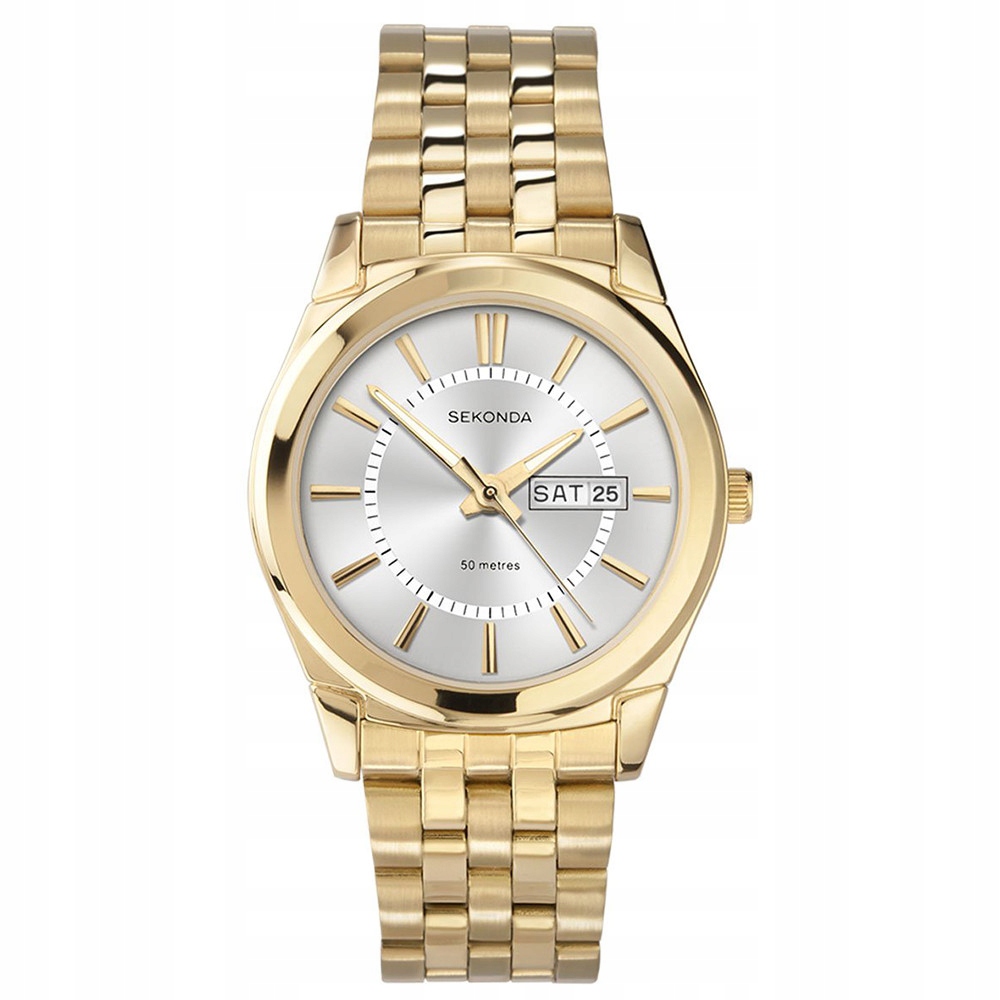 Pánské Hodinky Sekonda 3450 zlatý náramek