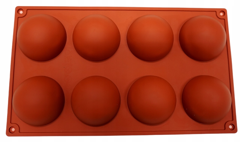 FORMA SILIKONOWA KULA KULE PÓŁKULE 8x MINIPORCJE
