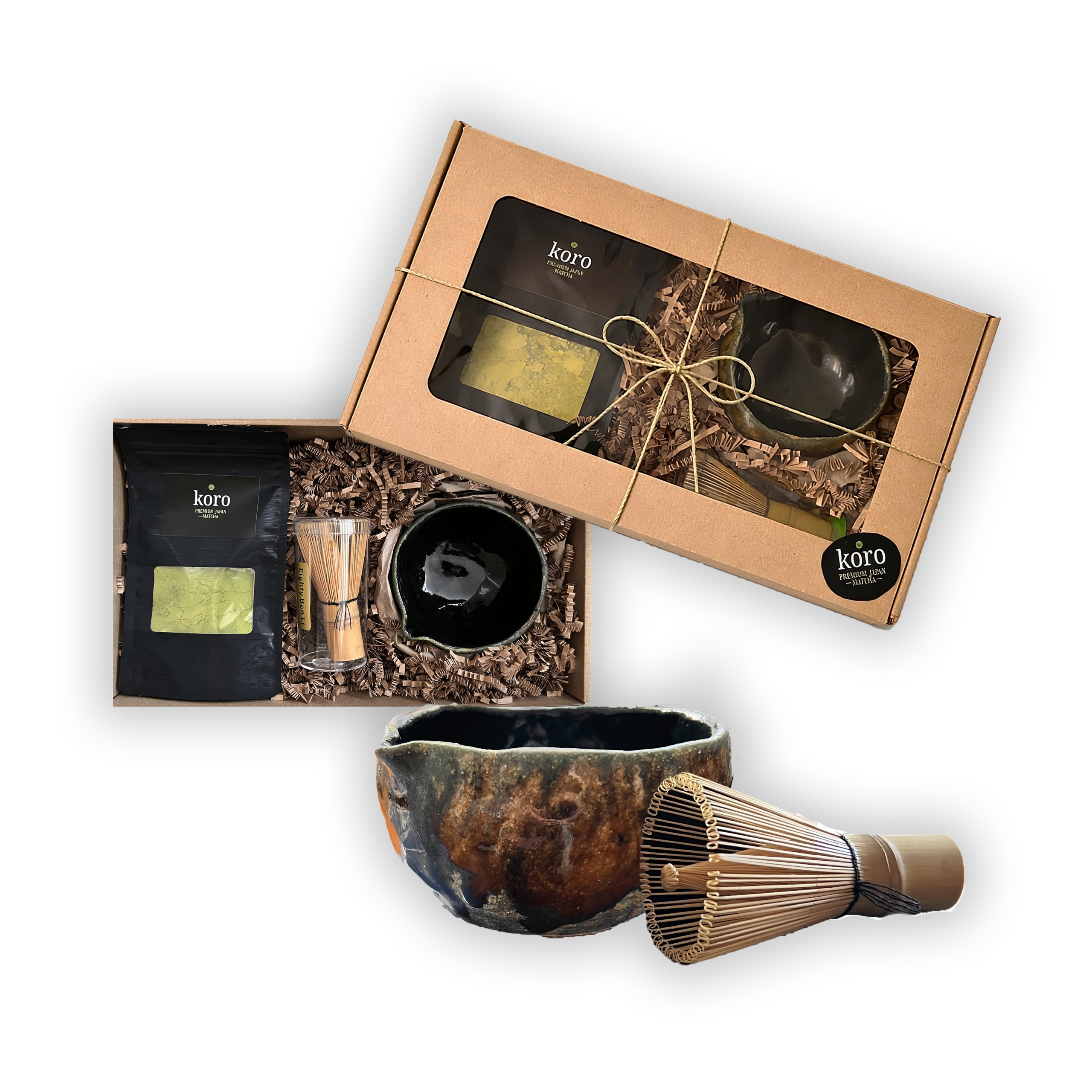 Zestaw do Matchy Ręcznie Robiona Czarka 50 g Koro matcha Chasen
