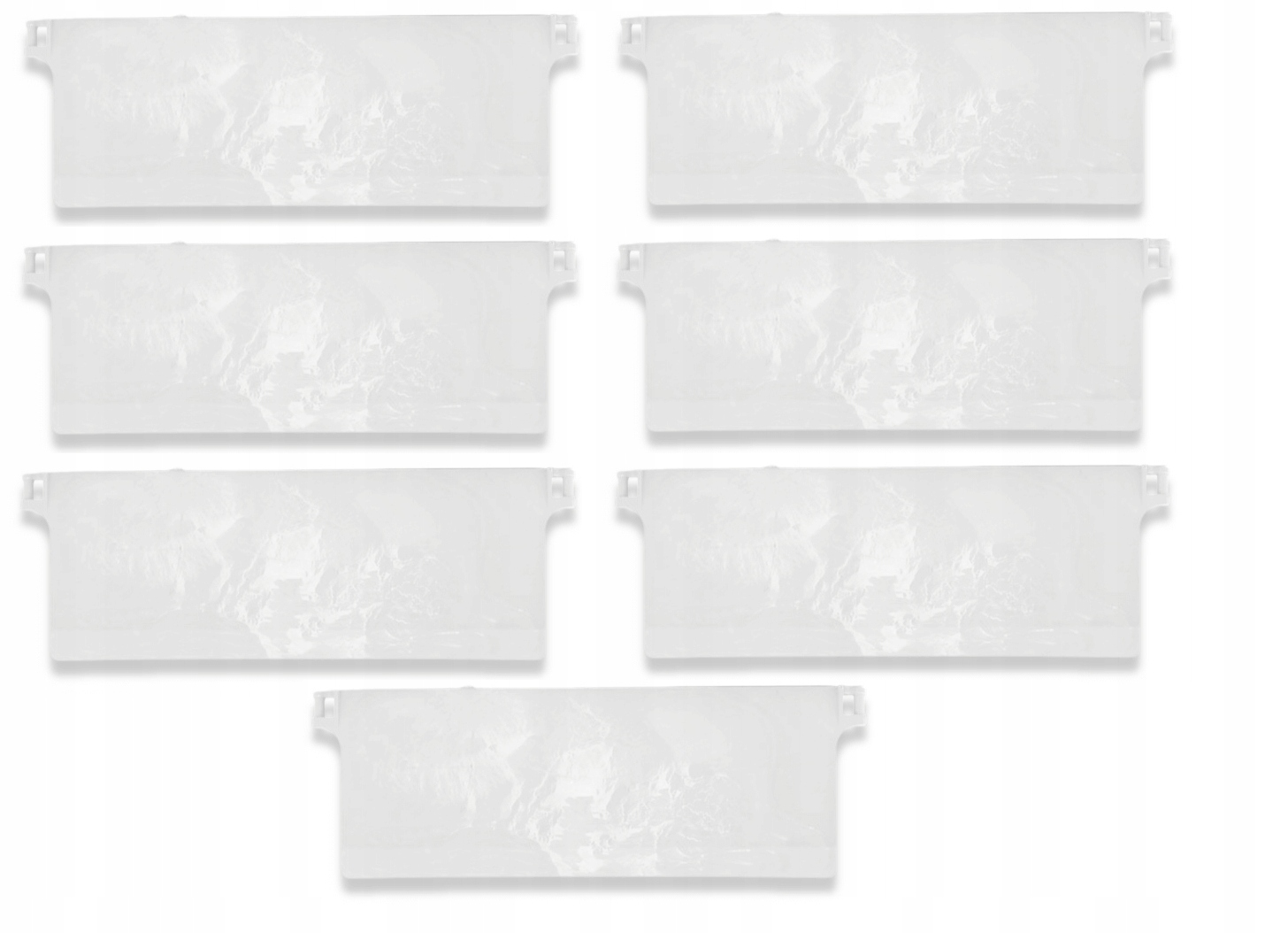 Obciążnik do rolet Lameli 12,5 x 5 cm 7 SZT biały