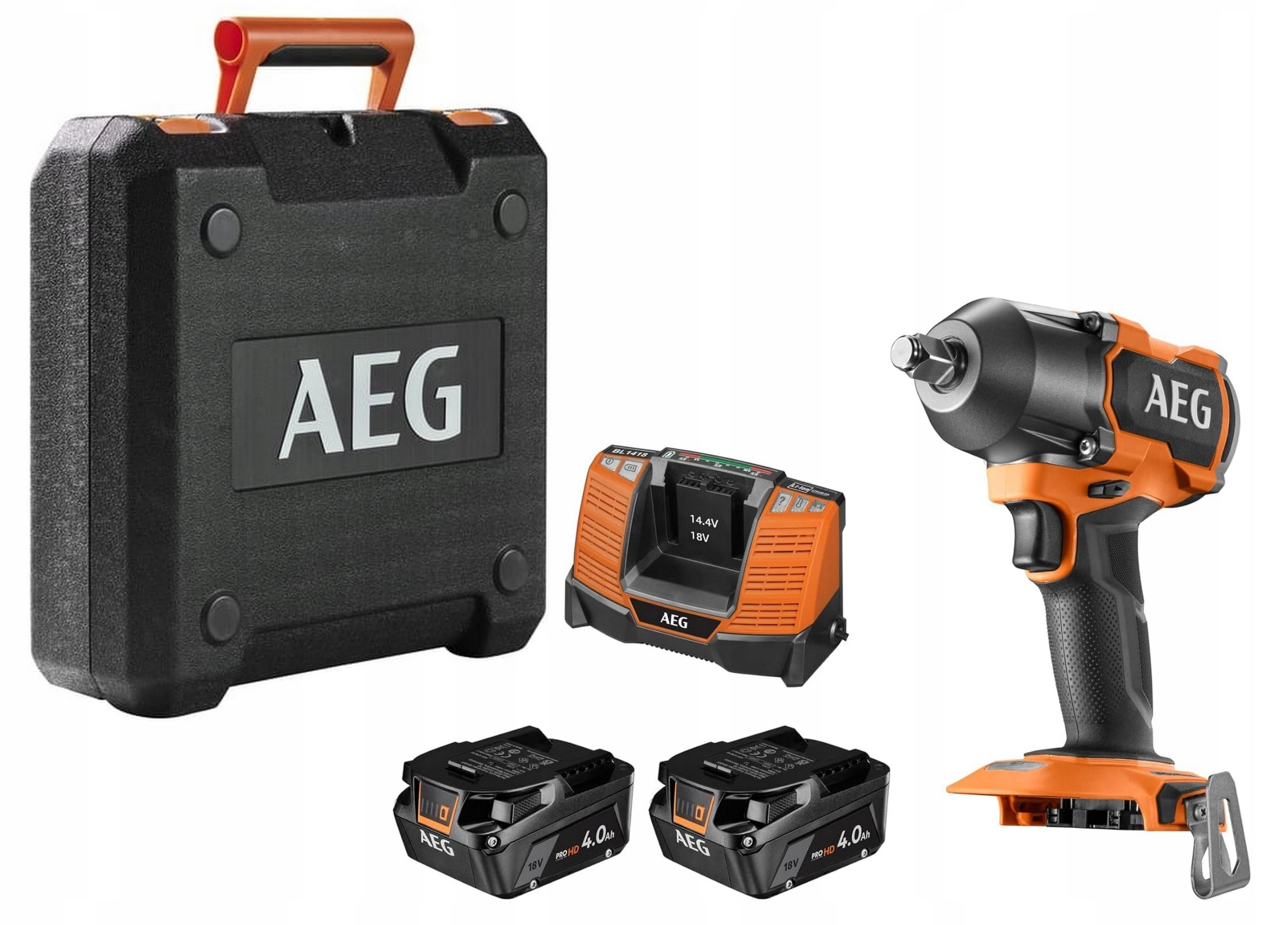 Aeg BSS18MTF12BL-402C Klucz Udarowy 18V 785Nm 2x4.0Ah