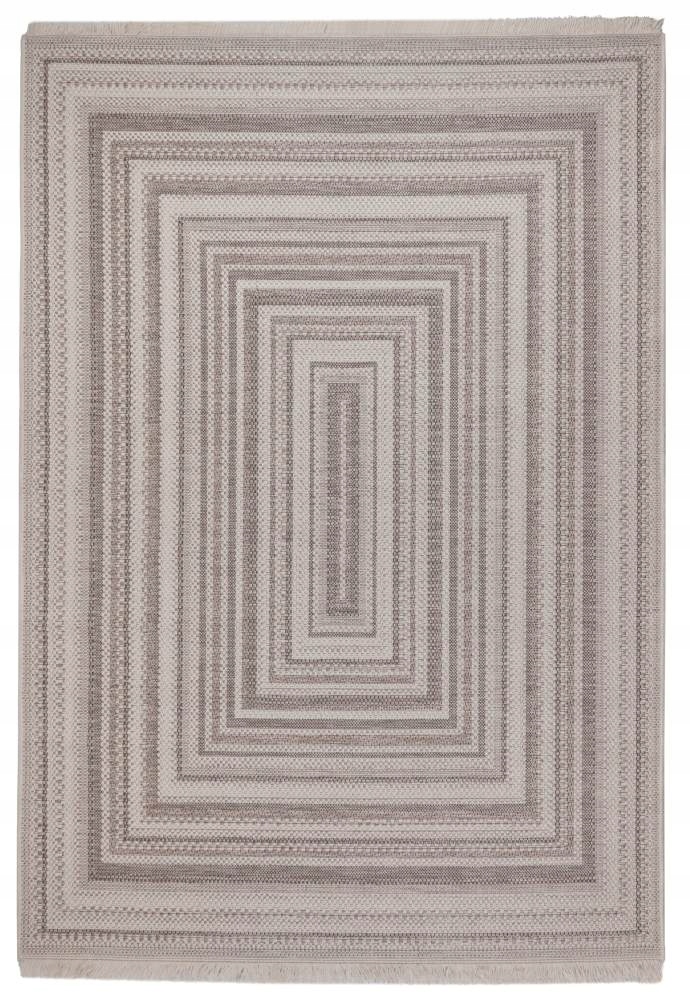 Záhradný koberec Oria obdĺžniky sivý 160x220 cm moderný