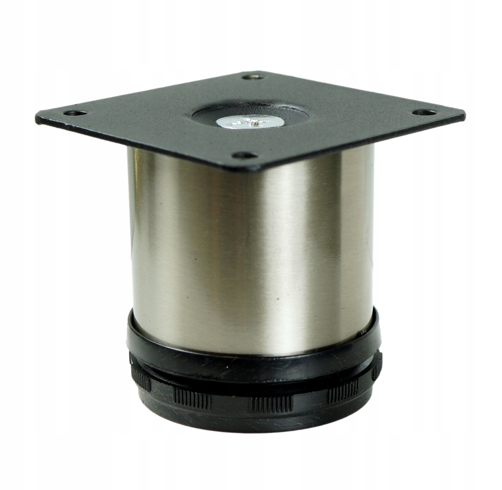 

Noga stalowa, regulowana z blachą, stal, 6 cm