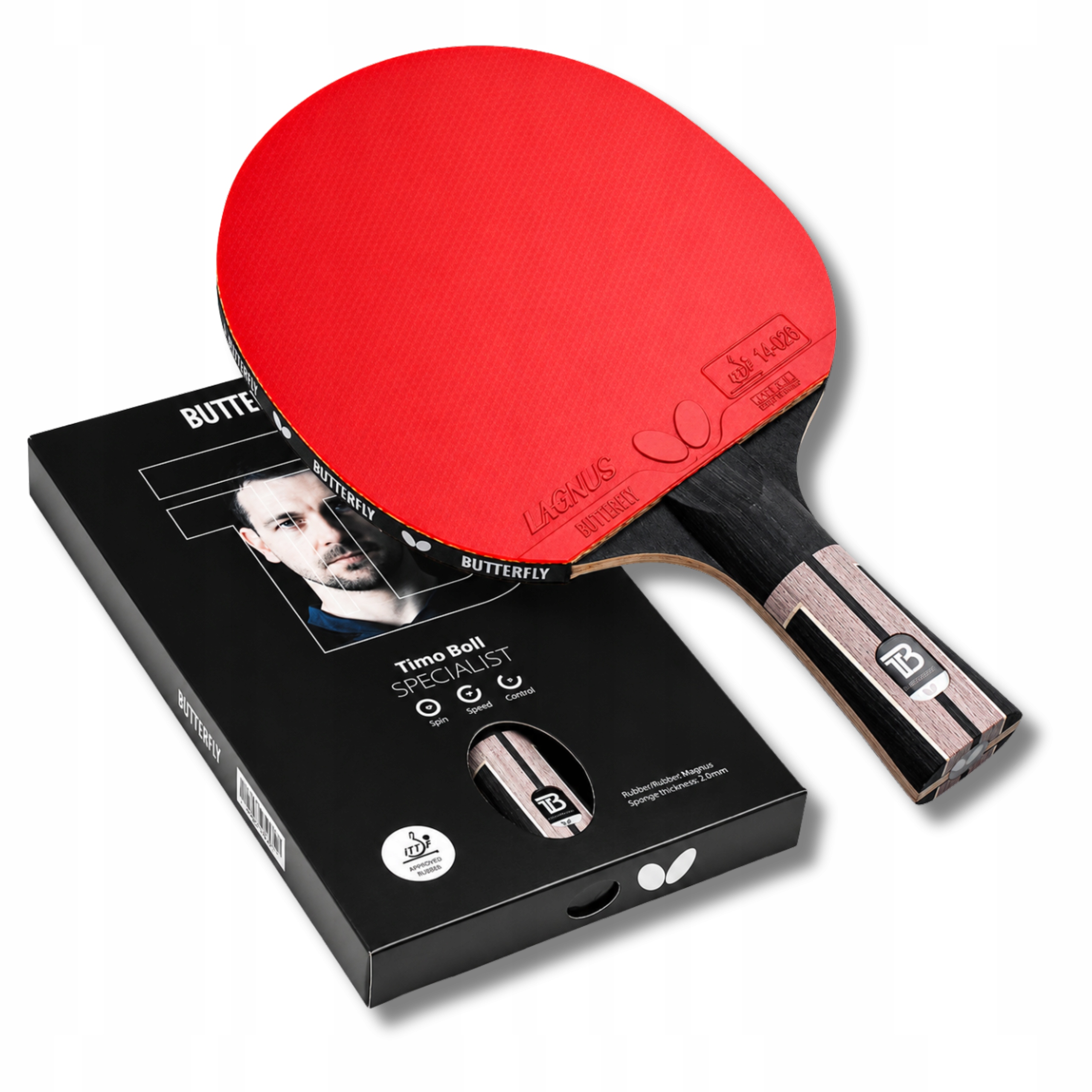 Pálka Na Stolní Tenis Butterfly Paletka Timo Boll Specialist 2025